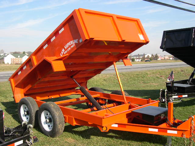 Trailer Superstore Orange Dump Trailer by CAM Superline