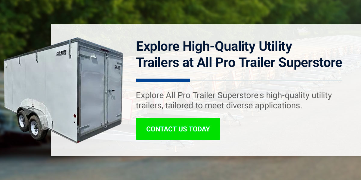 One of the CarMate utility trailers available for sale