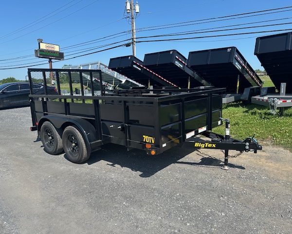 Big Tex 7 x 12 Landscape Utility Trailer - 2' Steel Sides