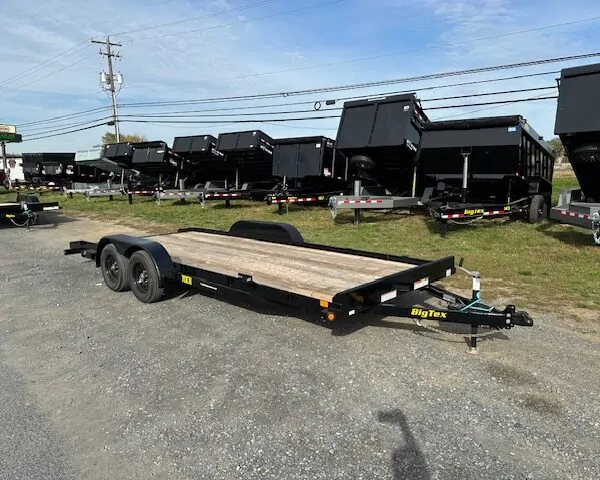 Big Tex 7 x 20 Open Car Hauler - Slide Out Ramps
