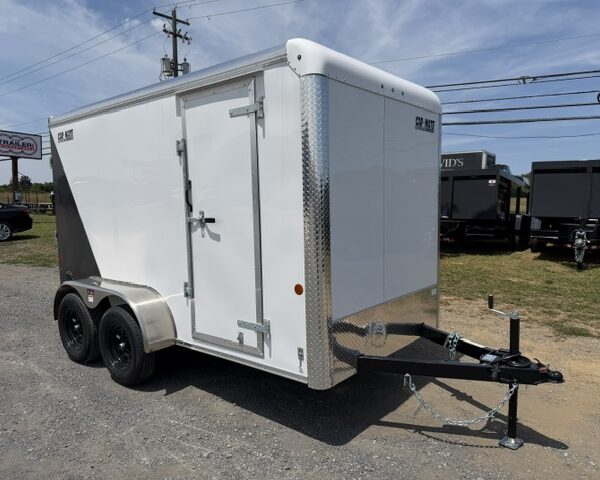 Car Mate 6 x 12 Enclosed Dual Axle Cargo Trailer - 6" Added Height