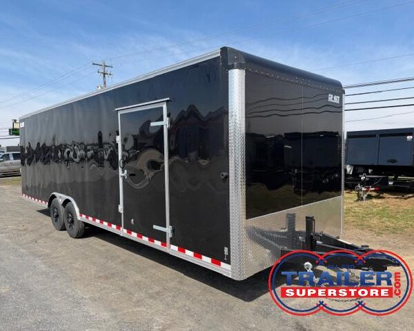 Car Mate 8.5 x 28 Enclosed Car Trailer - Awning Get Out Door
