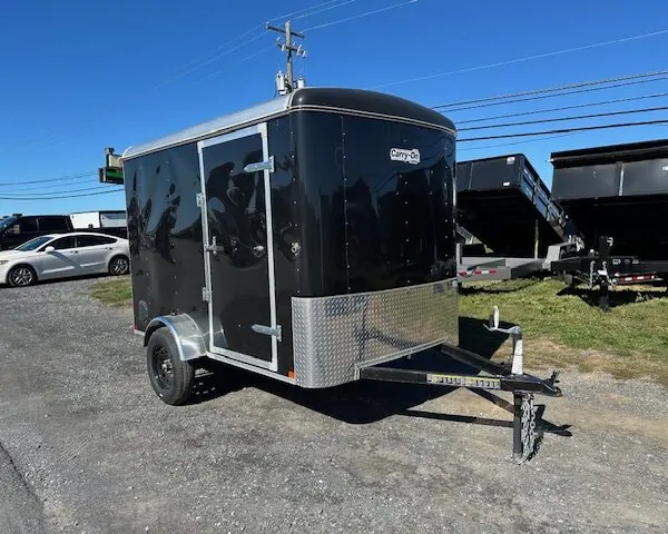 Carry-On 6 x 10 Enclosed Cargo Trailer - Rear Ramp Door