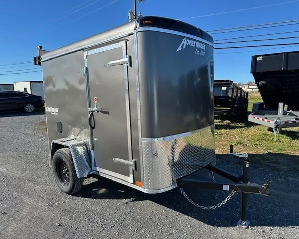 Homesteader 5 x 8 Enclosed Cargo Trailer - Ramp Door