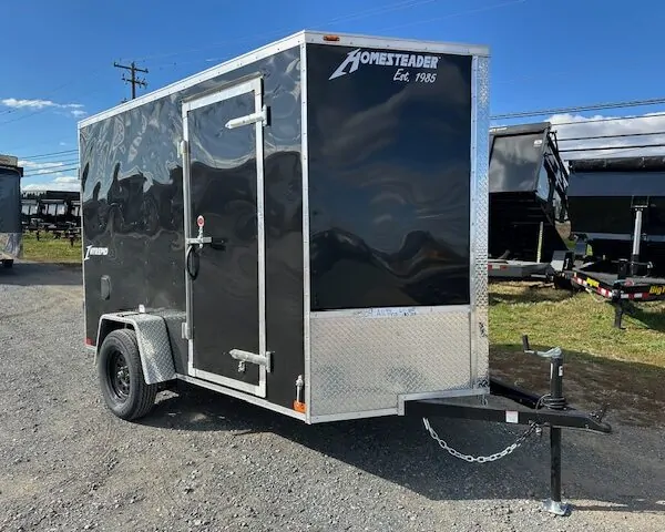 Homesteader 6x10 V-Nose Enclosed Cargo Trailer - Barn Door
