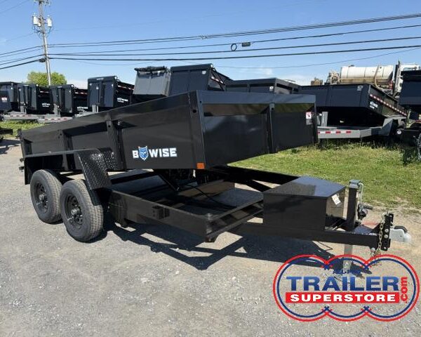 BWise 7 X 12 Dump Trailer 10K- Combo Gate & Ladder Ramps