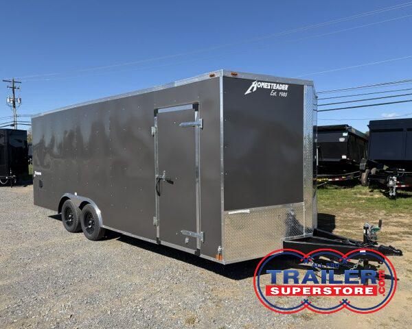 Homesteader 8.5 x 20 V-Nose Enclosed Car Hauler