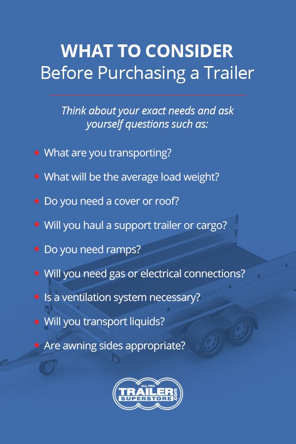 What to Consider Before Purchasing a Trailer