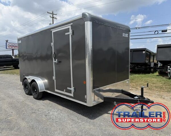 Car Mate 7 x 16 Enclosed Cargo Trailer - 12" Added Height