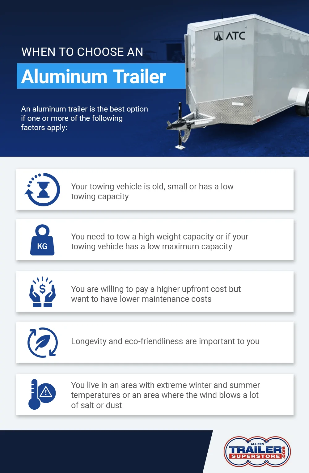 If you're considering aluminum vs steel trailer, here's why you should pick aluminum