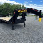 a Big Tex deckover gooseneck equipment trailer with mega ramps