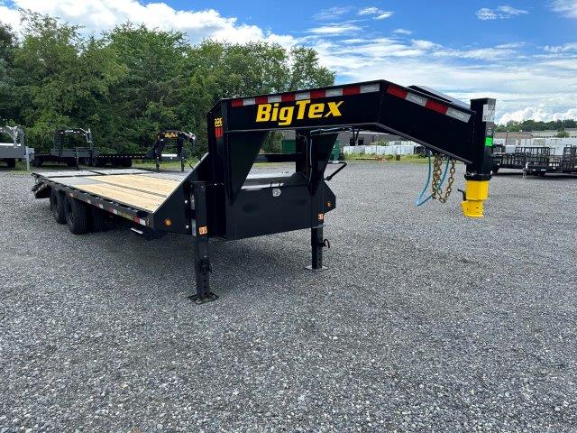 a Big Tex deckover gooseneck equipment trailer with mega ramps