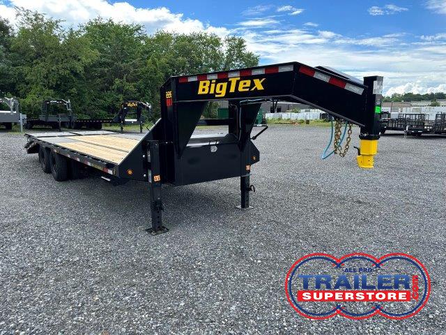 a Big Tex deckover gooseneck equipment trailer with mega ramps