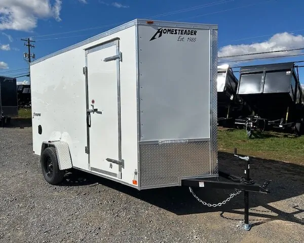 Homesteader 6 x 12 V-Nose Enclosed Trailer - 6" Added Height