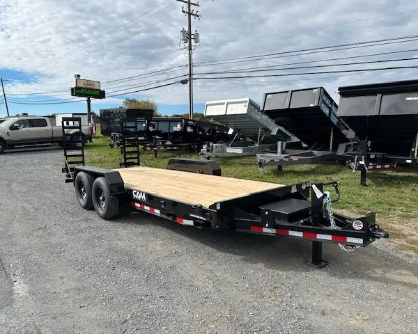 CAM Superline 7 x 18 Equipment Trailer - Pallet Fork Carrier
