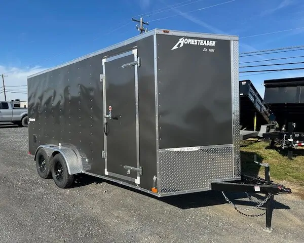Homesteader 7 x 16 V-Nose Enclosed Trailer - 6" Added Height