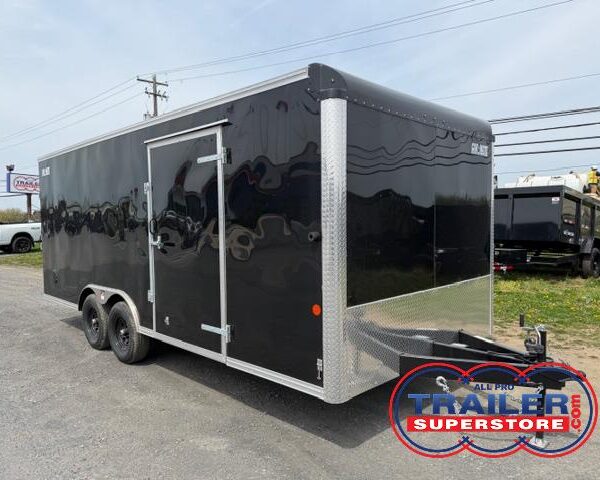 Car Mate 8.5 x 20 Enclosed Car Trailer - Ramp Door & Get Out Door