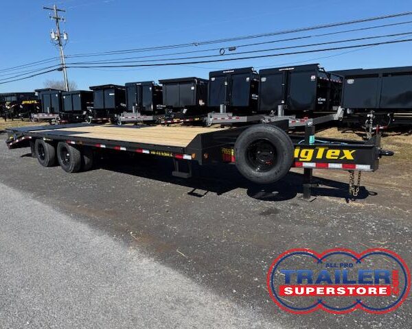 Big Tex 8.5 x 25 Heavy Duty Deckover Equipment Trailer - Mega Ramps