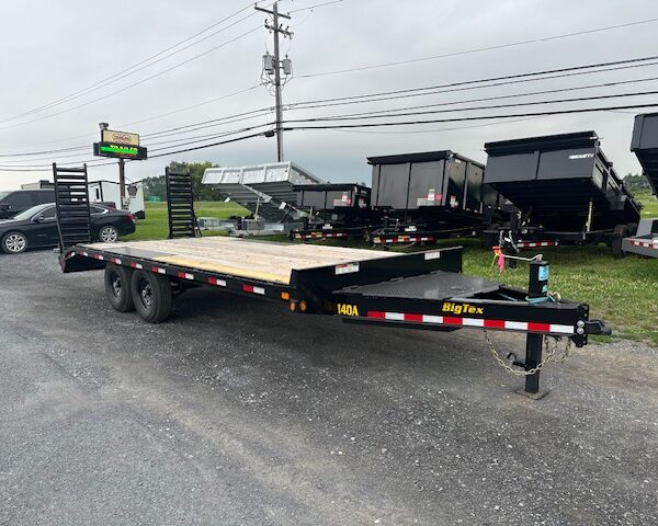 Big Tex 102" x 20' Deckover Equipment Trailer - Self Clean Beavertail