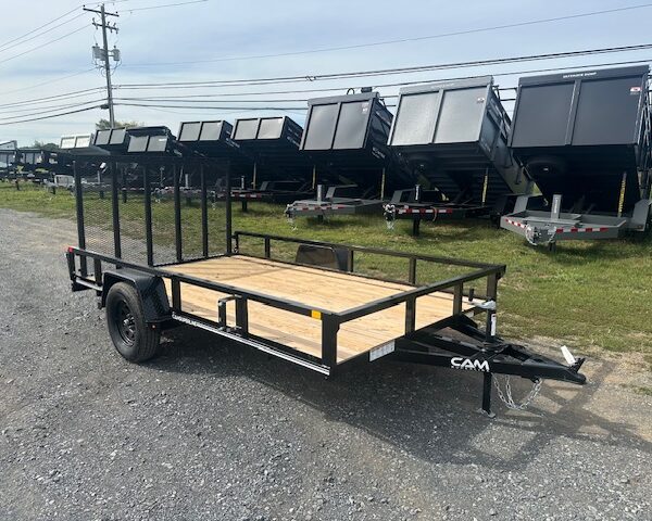 Cam Superline 7 x 12 Landscape Utility Trailer - Rear Landscape Gate