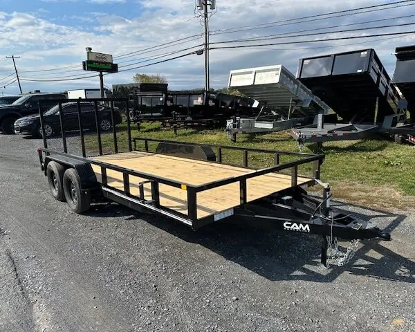 Cam Superline 7 x 16 Landscape Utility Trailer - Rear Landscape Gate