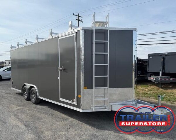 Cargo Pro 8.5 x 20 Aluminum Enclosed V-Nose Trailer - Contractor Package
