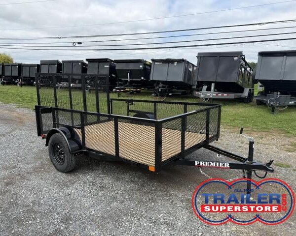 Premier 6.4 x 10 Landscape Utility Trailer - Mesh Sides