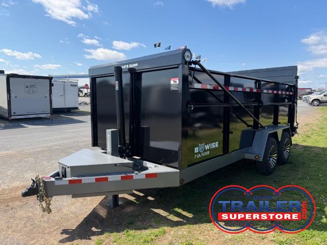 B Wise 7 x 16 Ultimate Dump Trailer - 8K Axle Upgrade