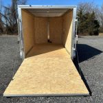 a CargoPro stealth trailer with the ramp door open