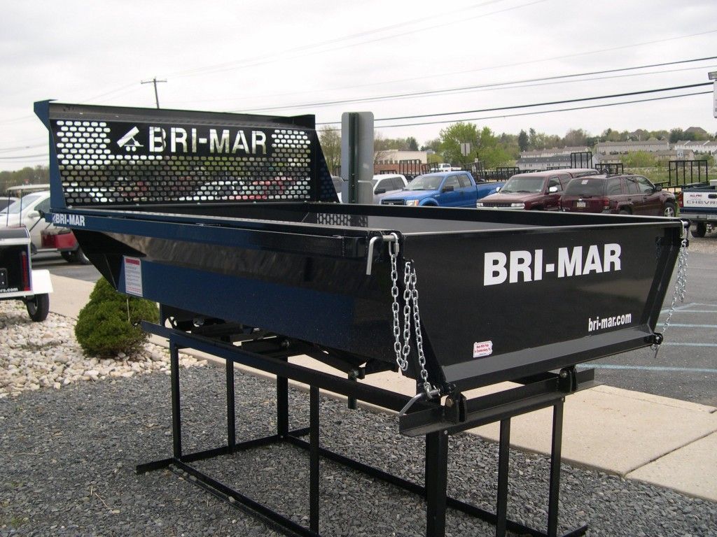 black Bri-Mar dump bed trailer