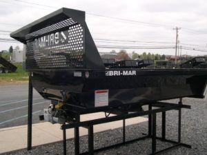 black dump bed trailer