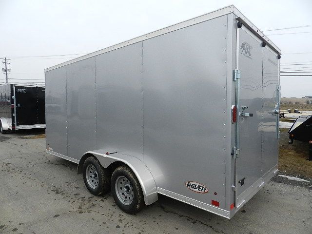 atc aluminum cargo trailer 7x16 silver