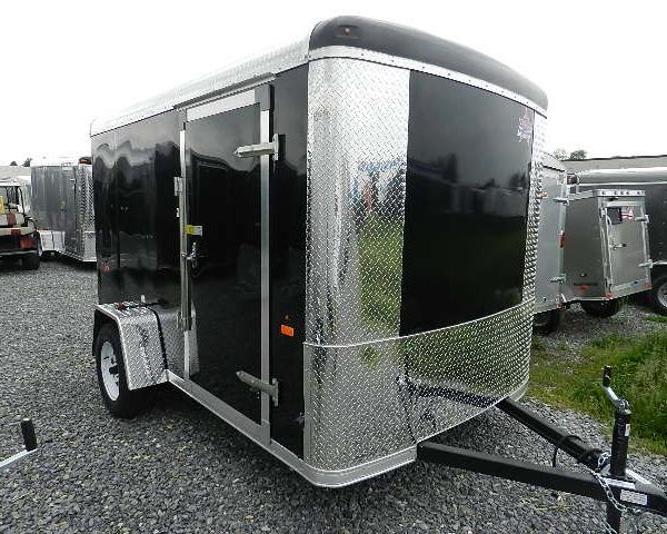 Black enclosed US Cargo trailer