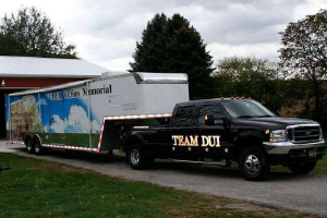 Custom design trailer for DUI Victims Memorial