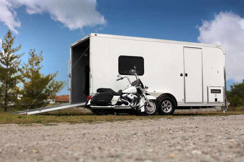 white trailer