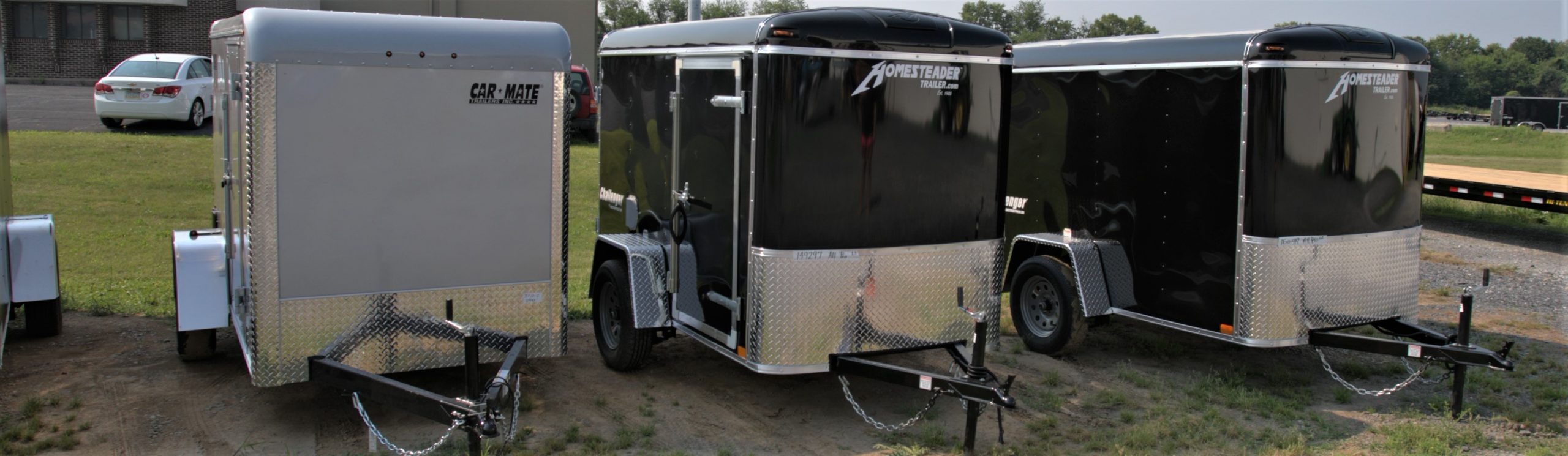 line of homesteader and car mate trailers