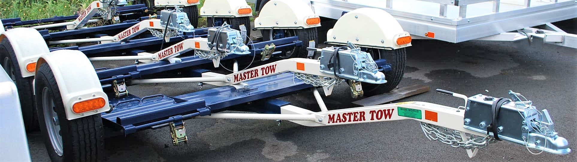 4 Master Tow dolly parked