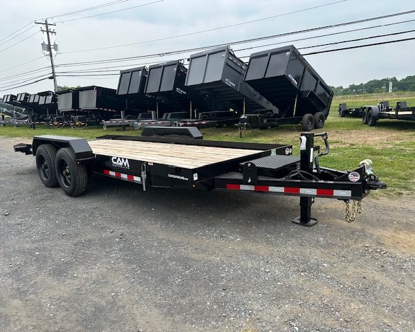 CAM Superline 7 x 20 Equipment Trailer - Full Tilt Deck