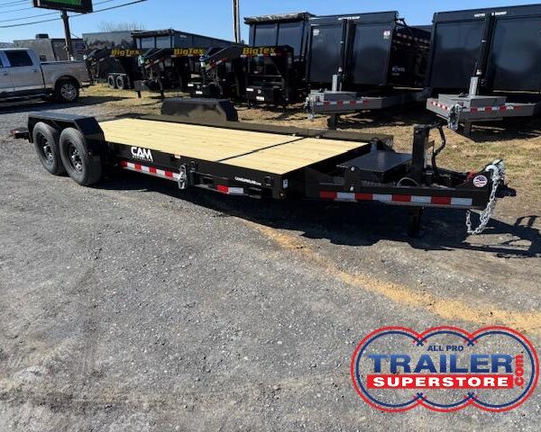 CAM Superline 7 x 21 Low Profile Equipment Trailer - Split-Tilt