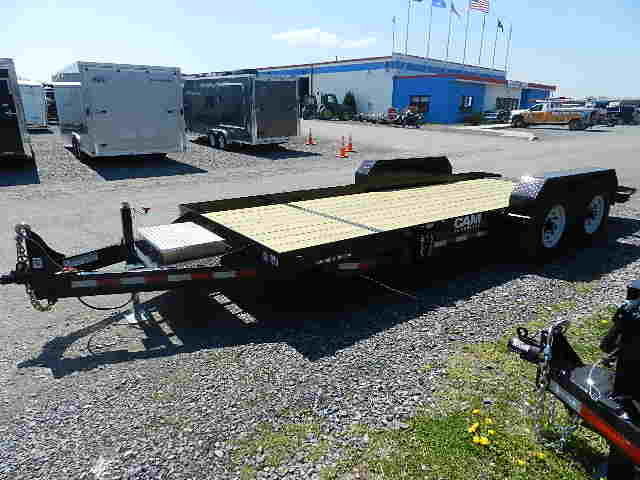 a CAM Superline low profile split tilt trailer