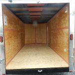 the empty interior of a Homesteader Patriot trailer