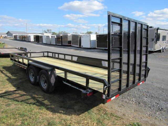 a CAM Superline trailer parked next to a row of trailers