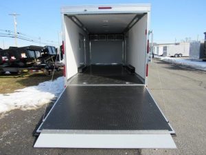 a Car Mate trailer with the door open