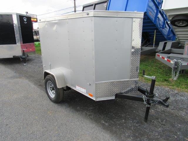 a Diamond Cargo trailer parked on the side of the road