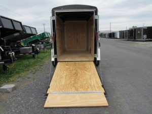 a Homesteader enclosed cargo trailer with added height