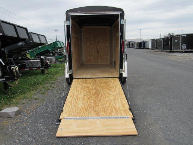 a Homesteader enclosed cargo trailer with added height