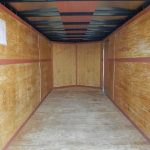 the interior of a Homesteader Patriot trailer with added height