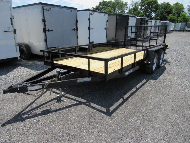 Premier 7 x 16 Landscape Utility Trailer - Rear Ramp Gate