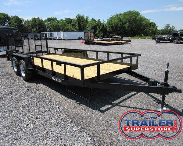 Premier 8 x 20 Open Car Hauler Trailer With Slide In Ramps