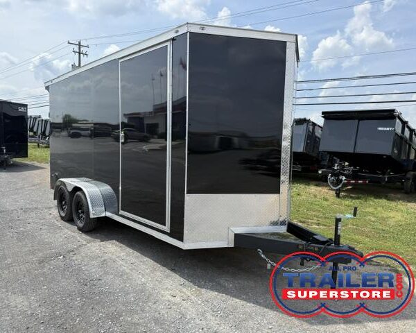 Covered Wagon 7 x 16 Enclosed Trailer - 18" Added Height